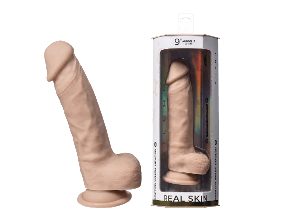 Dildo 9" Model 1 Real Skin - Silex D
