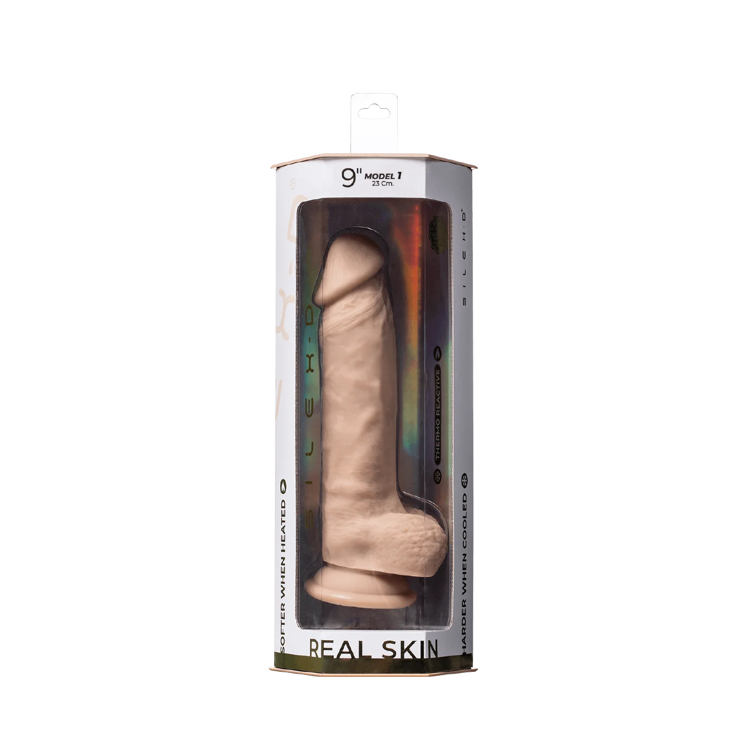 Dildo 9" Model 1 Real Skin - Silex D