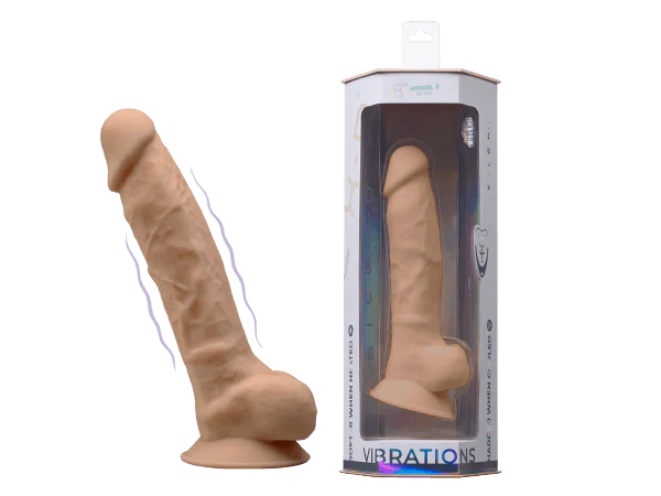 Vibrating Dildo with 8" Controller Model 1 - Silex D
