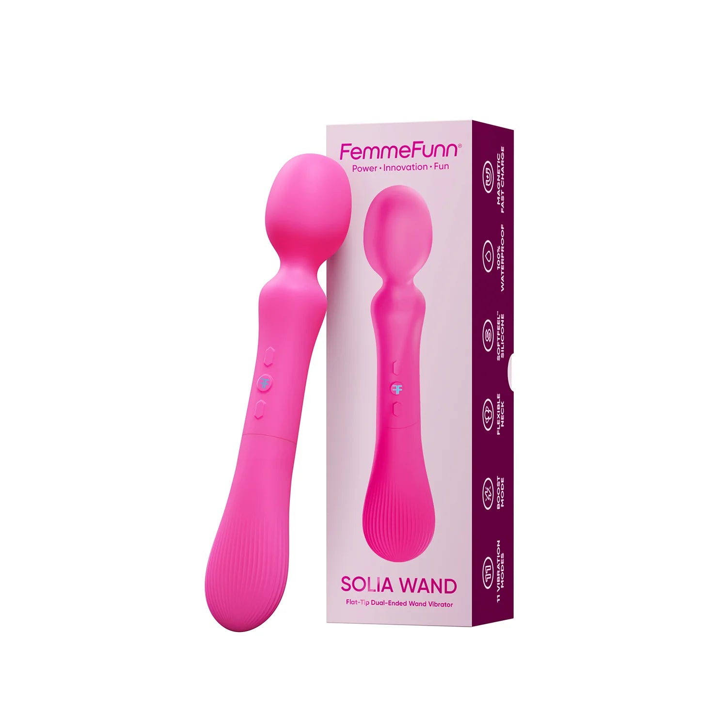 Solia Wand – vibromasseur deux embout - Femmefunn