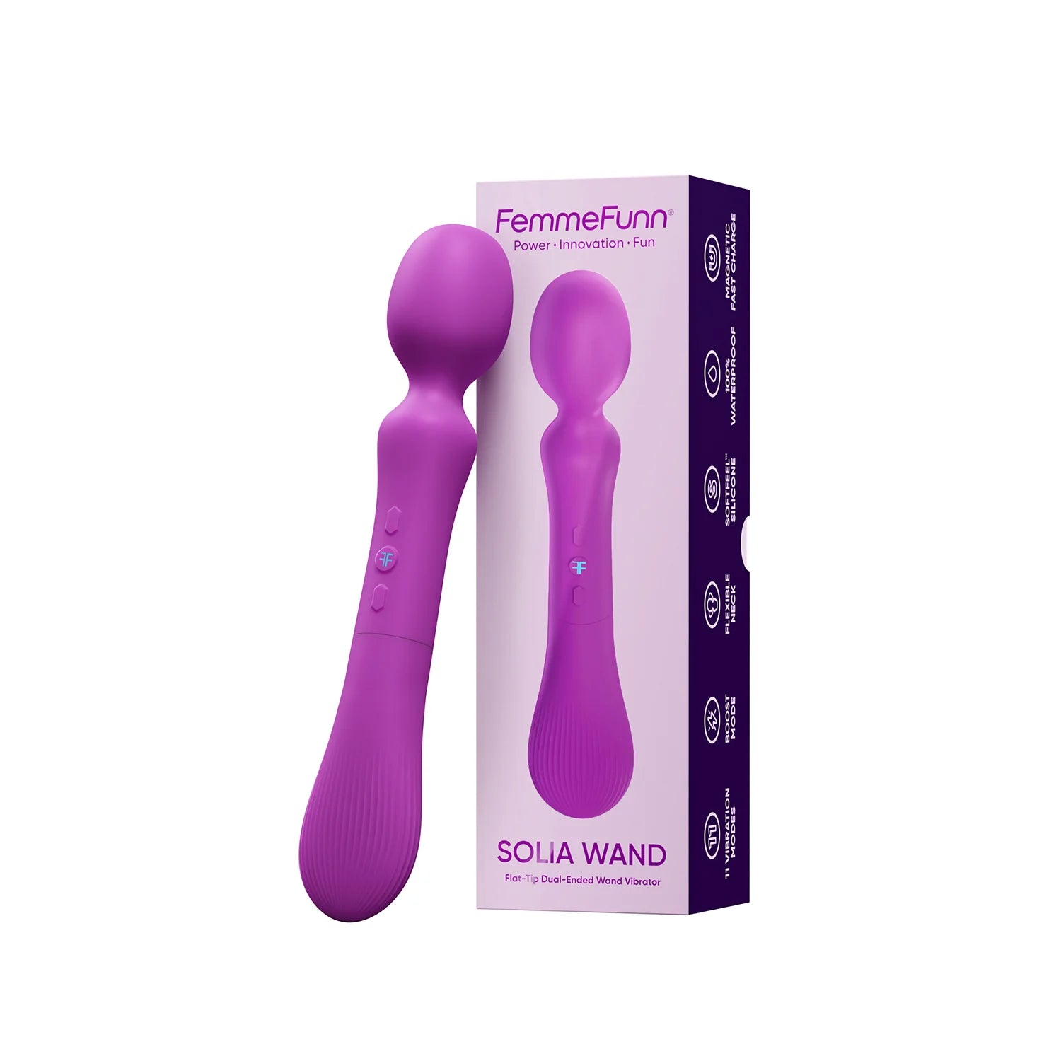 Solia Wand – vibromasseur deux embout - Femmefunn