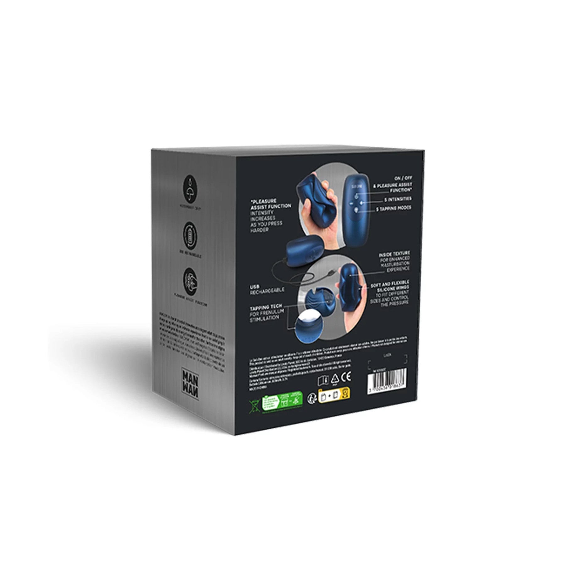 Sub.One – Masturbateur à technologie de tapotement - Man.Wand
