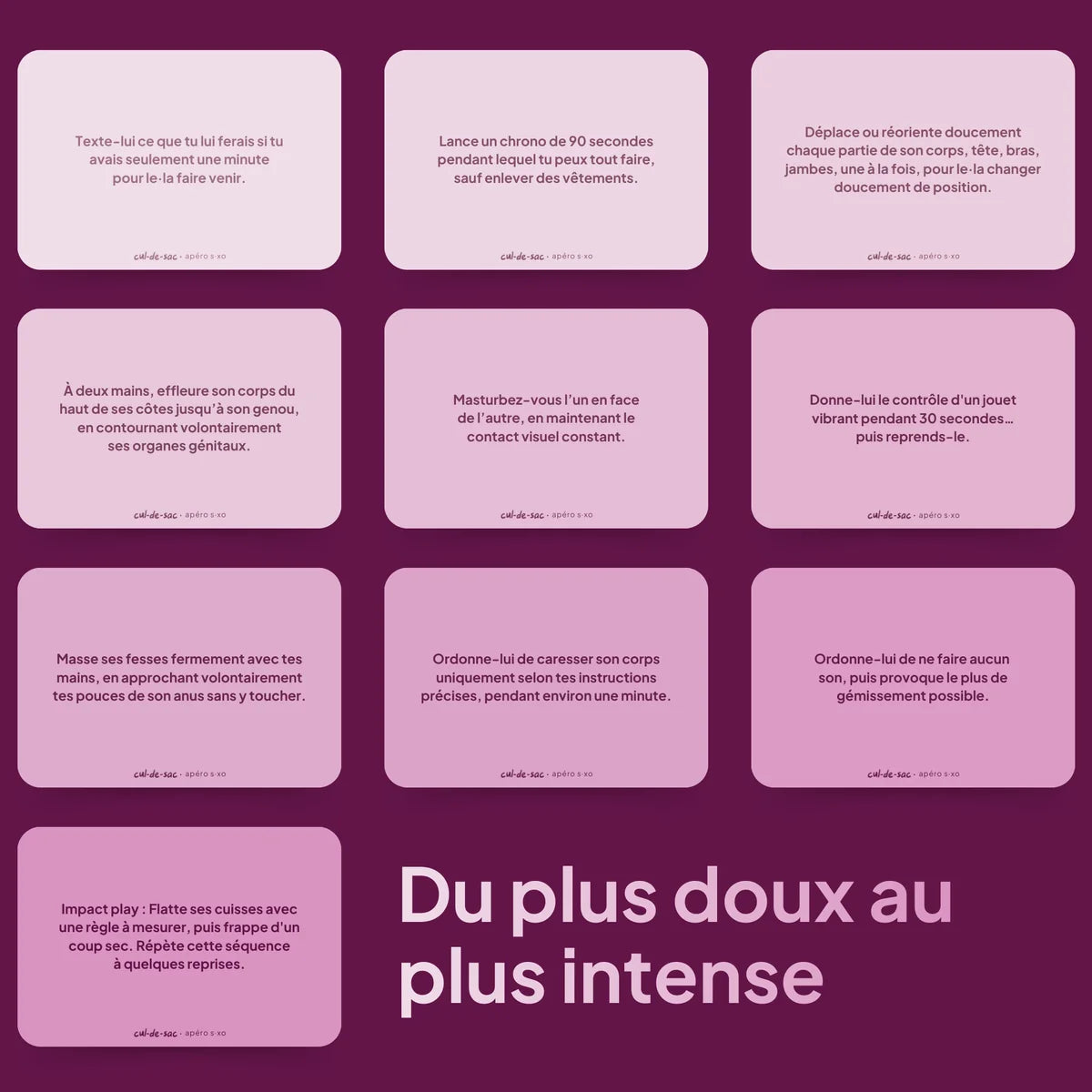 Jeu Cul-de-Sac – Édition Tentation - Apéro Sexo
