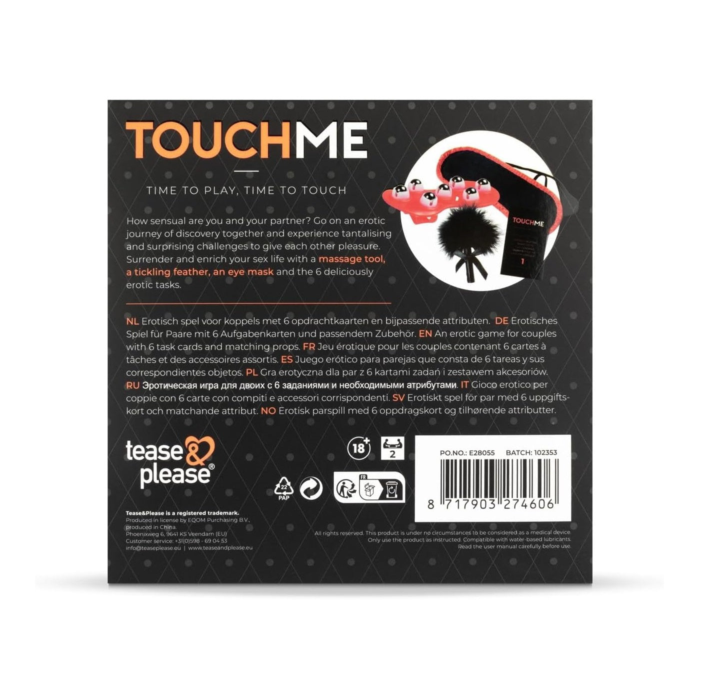 Jeu Touch Me - Tease & Please