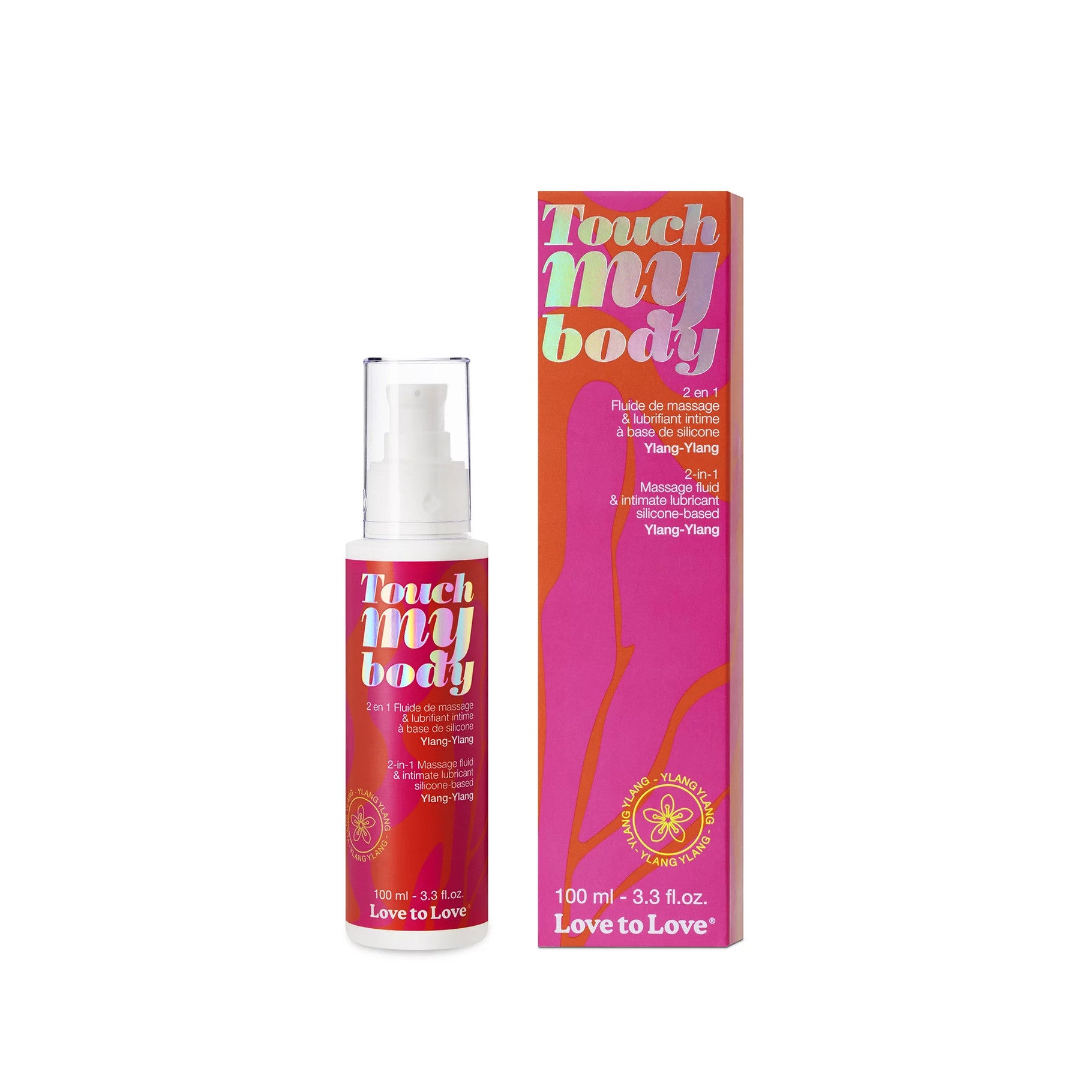 2-in-1 massage fluid &amp; lubricant Touch My Body - Love to Love