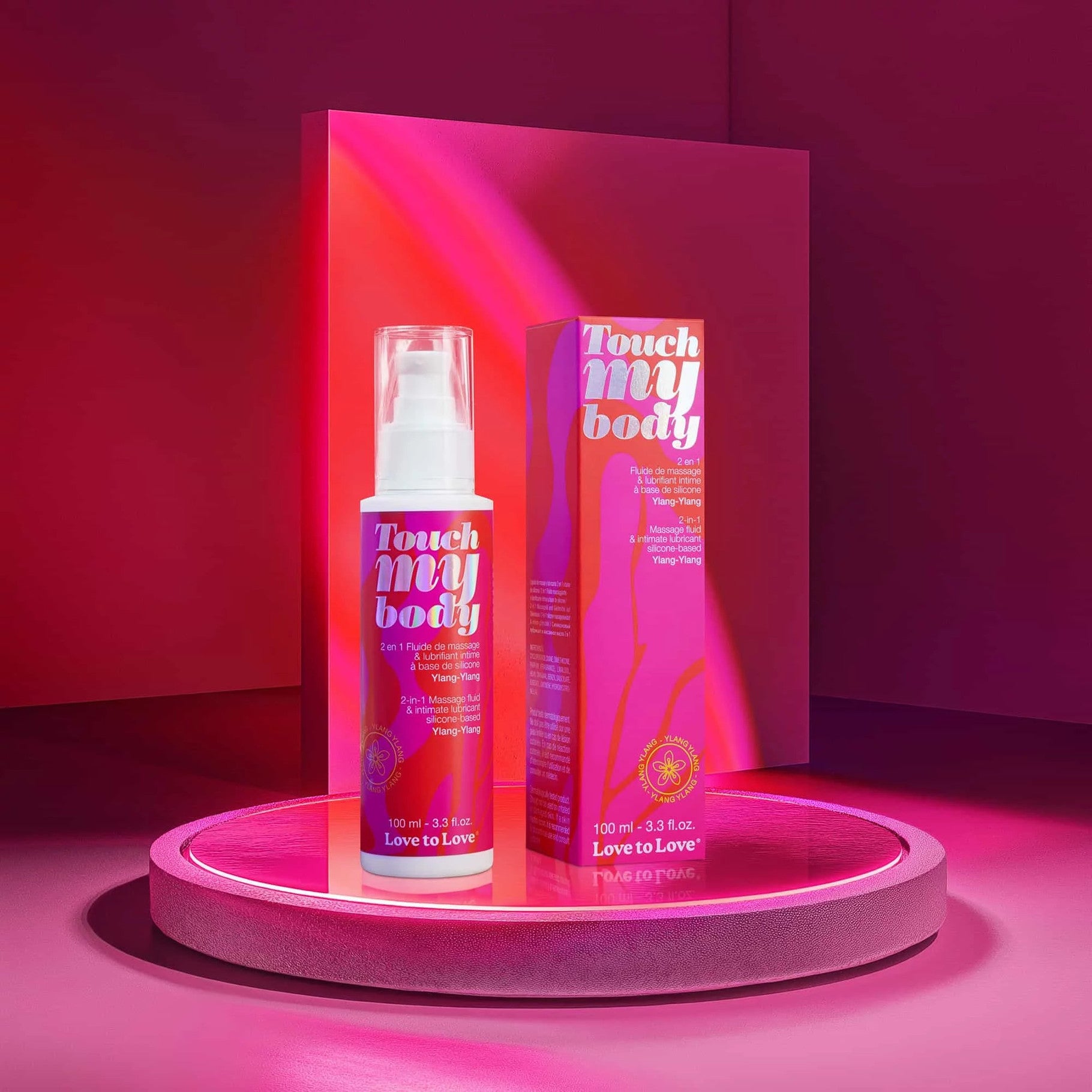 2-in-1 massage fluid &amp; lubricant Touch My Body - Love to Love