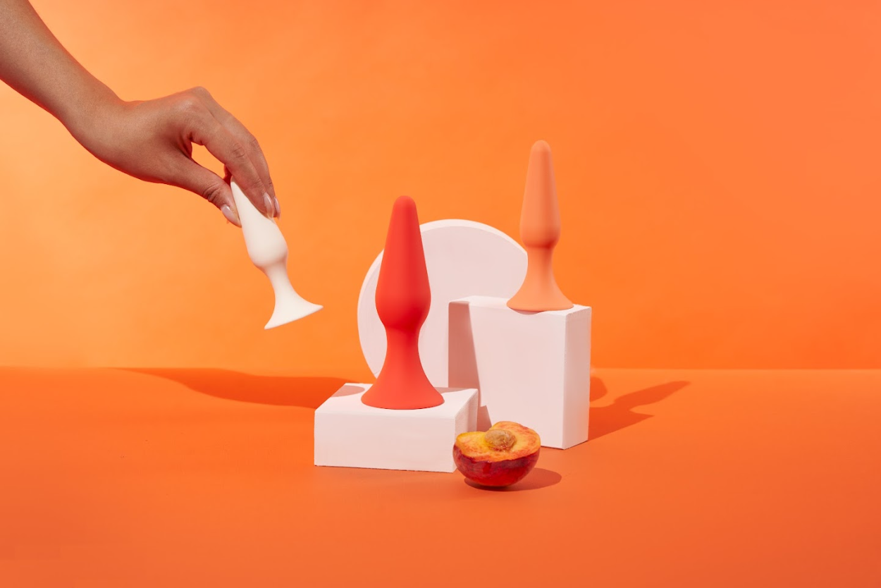 Trio anal plug set - Peach &amp; Cream