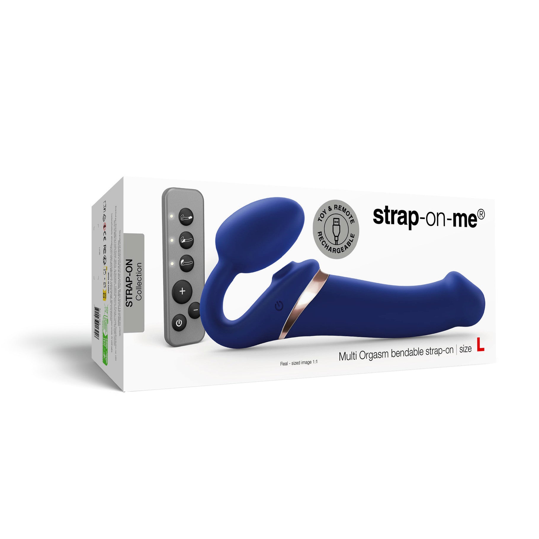 Strap-On-Me Vibrating Strapless Multi Orgasm Remote Control