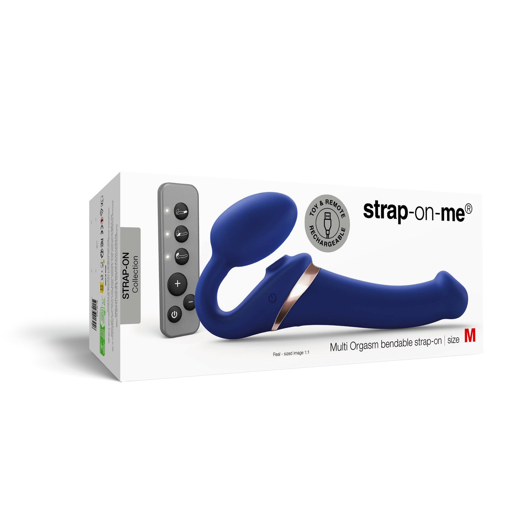 Strap-On-Me Vibrating Strapless Multi Orgasm Remote Control