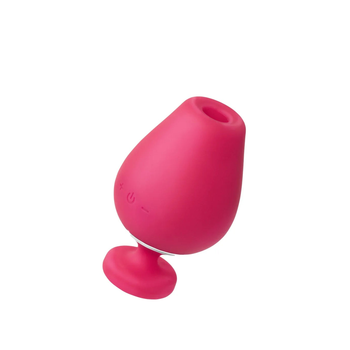 Black icon showing upward arrows passing through a curved surface, with the word “succion” in a curved arc above.