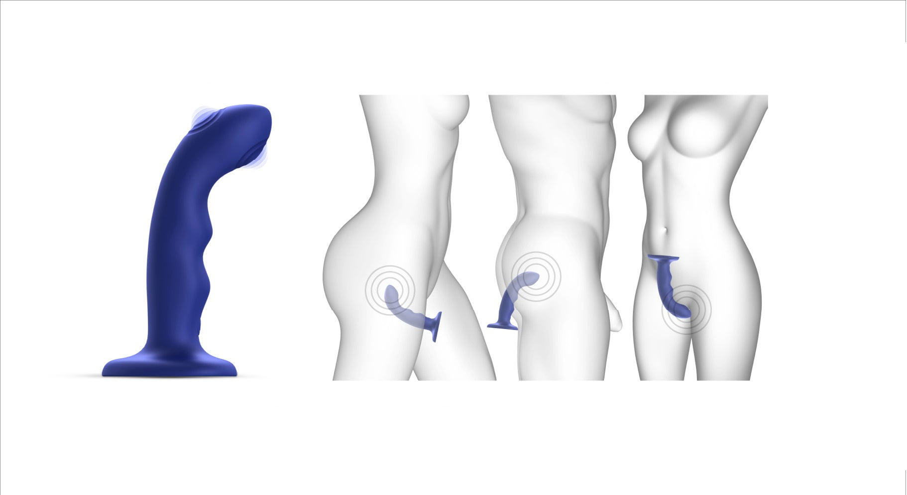 Wave tapping dildo - Strap-On-Me