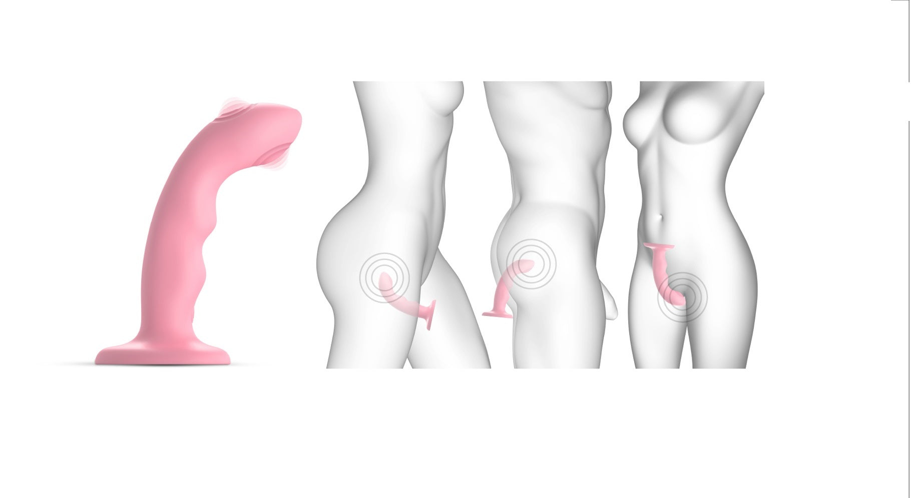 Wave tapping dildo - Strap-On-Me