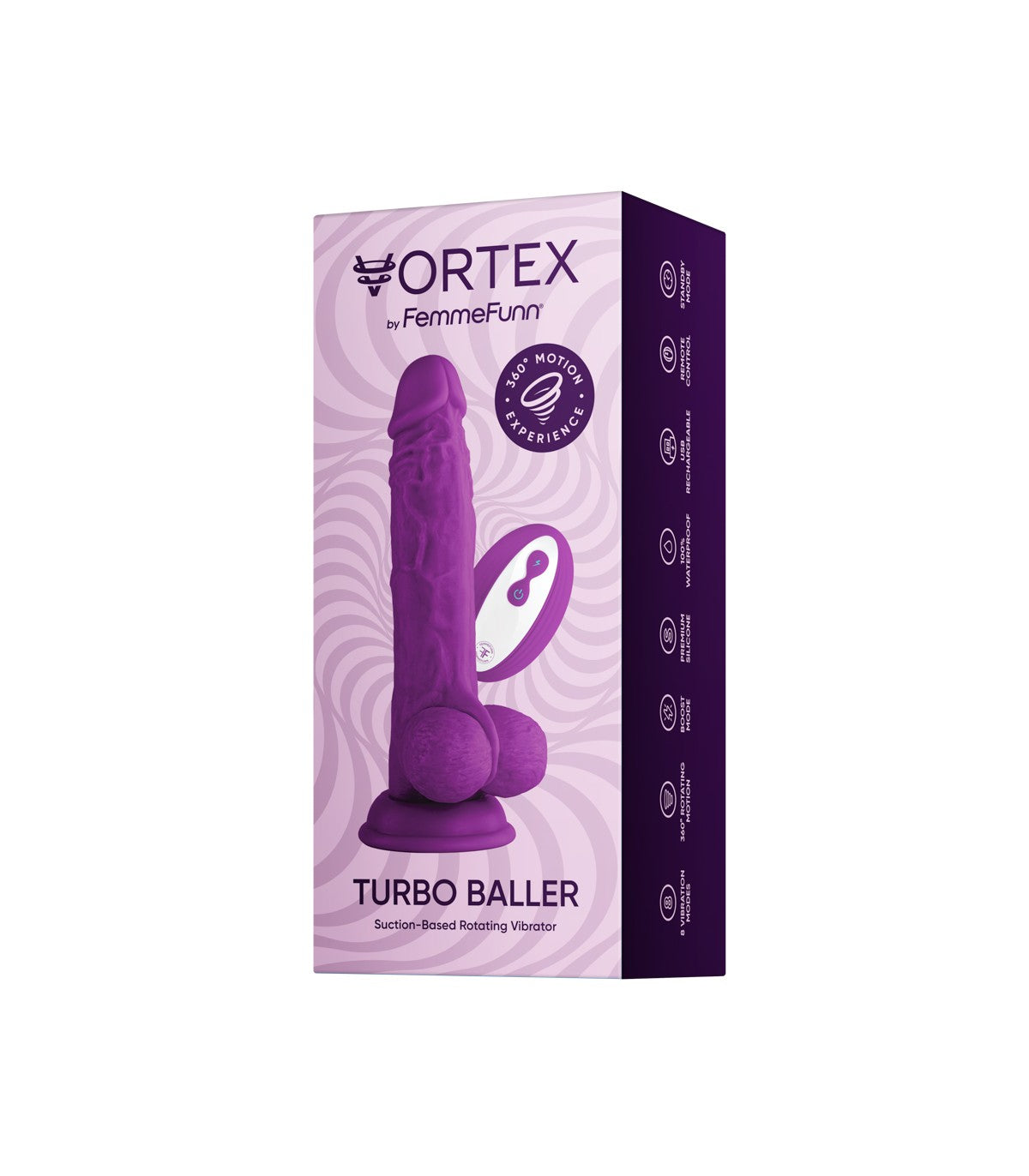 Wireless 2.0 dildo rotation 360° - FemmeFunn