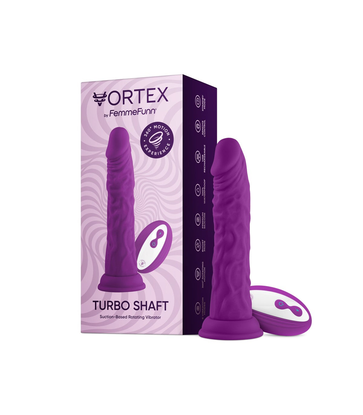 Wireless 2.0 dildo 360° rotation - FemmeFunn