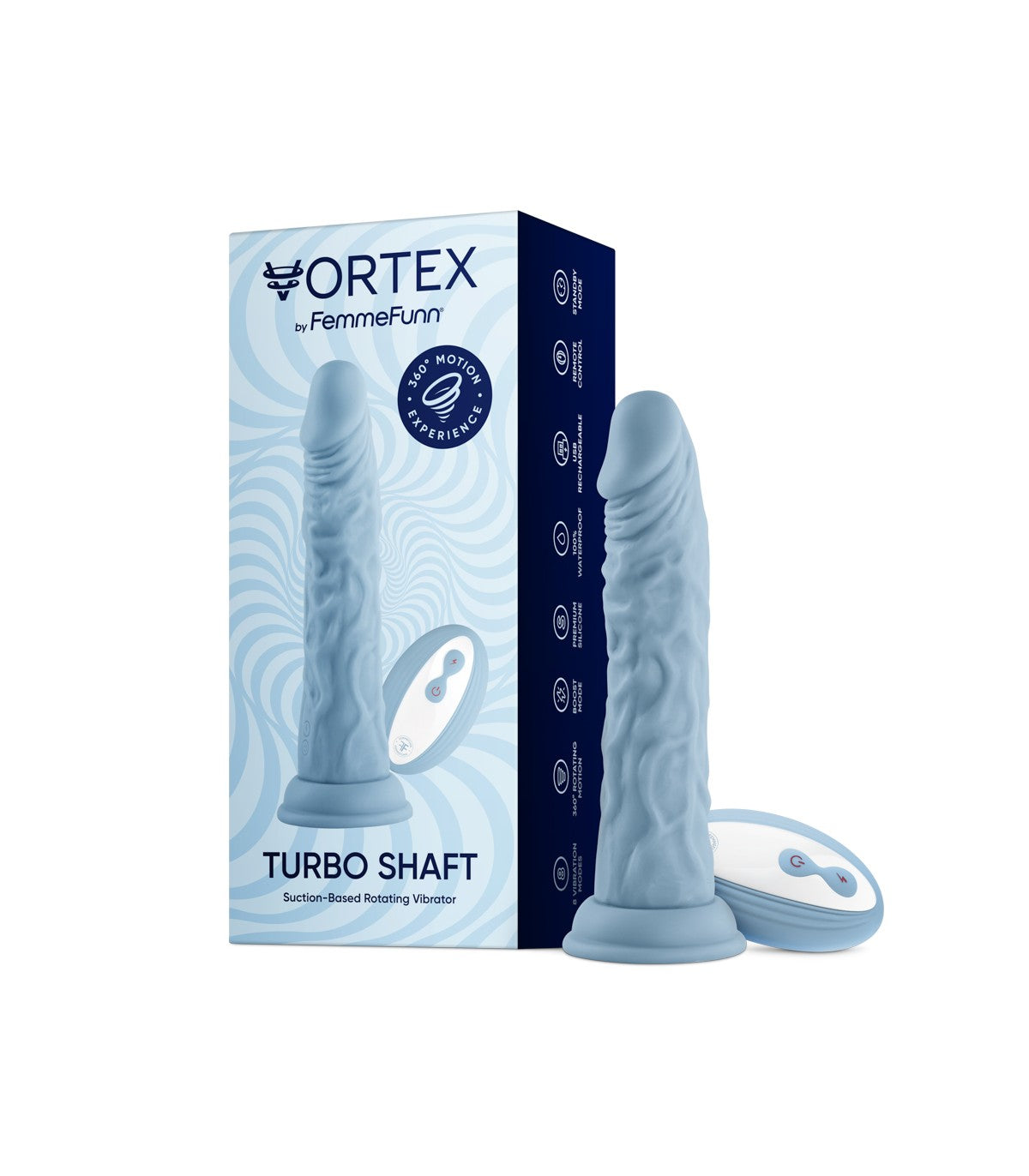 Wireless 2.0 dildo 360° rotation - FemmeFunn