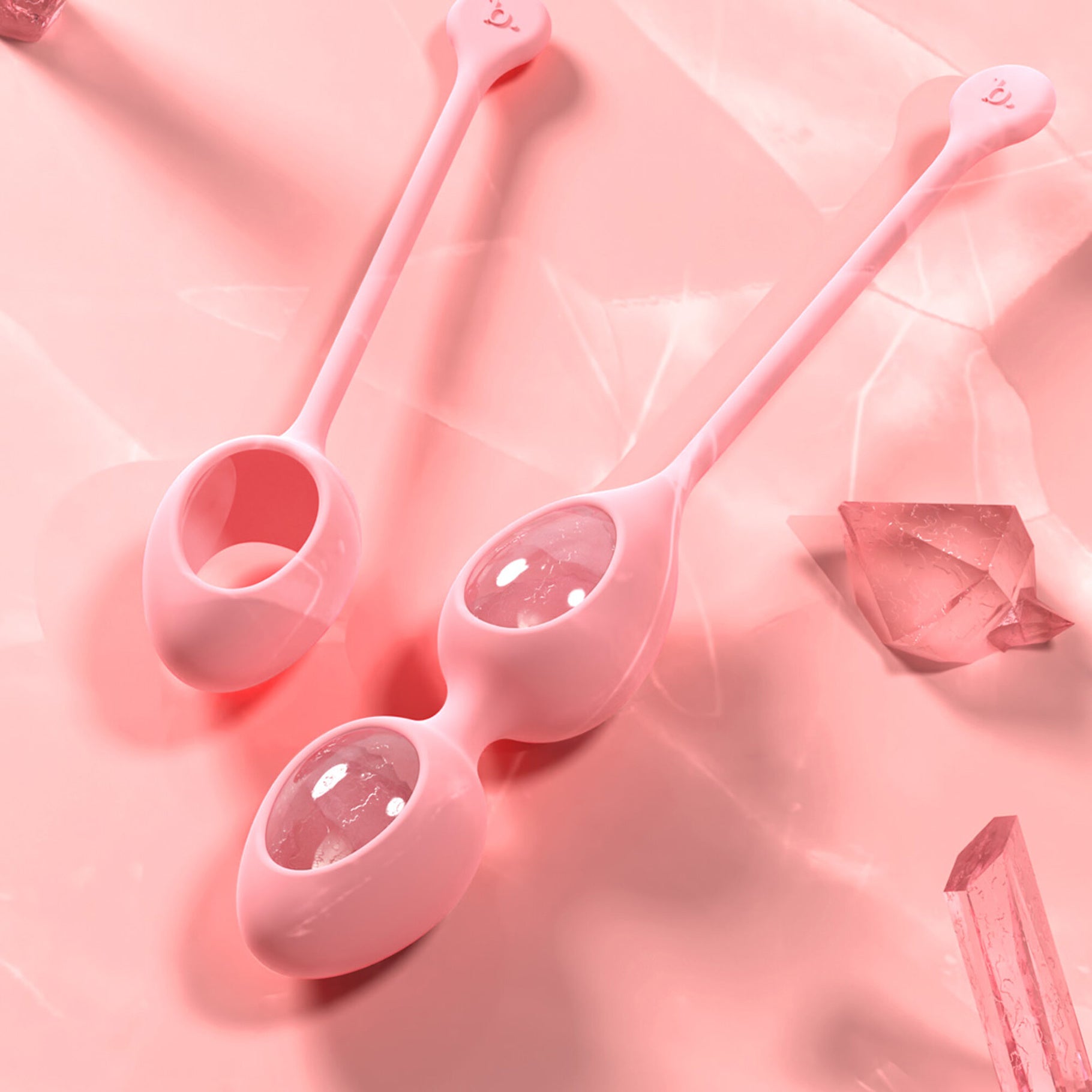 Yonii No.5 set de 2 Œufs de Yoni en quartz - Biird