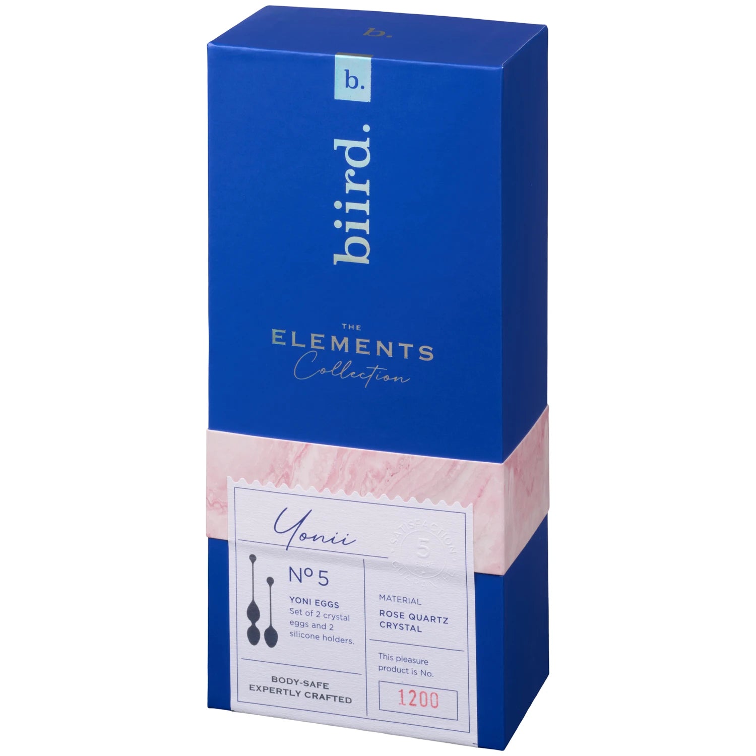 Yonii No.5 set de 2 Œufs de Yoni en quartz - Biird