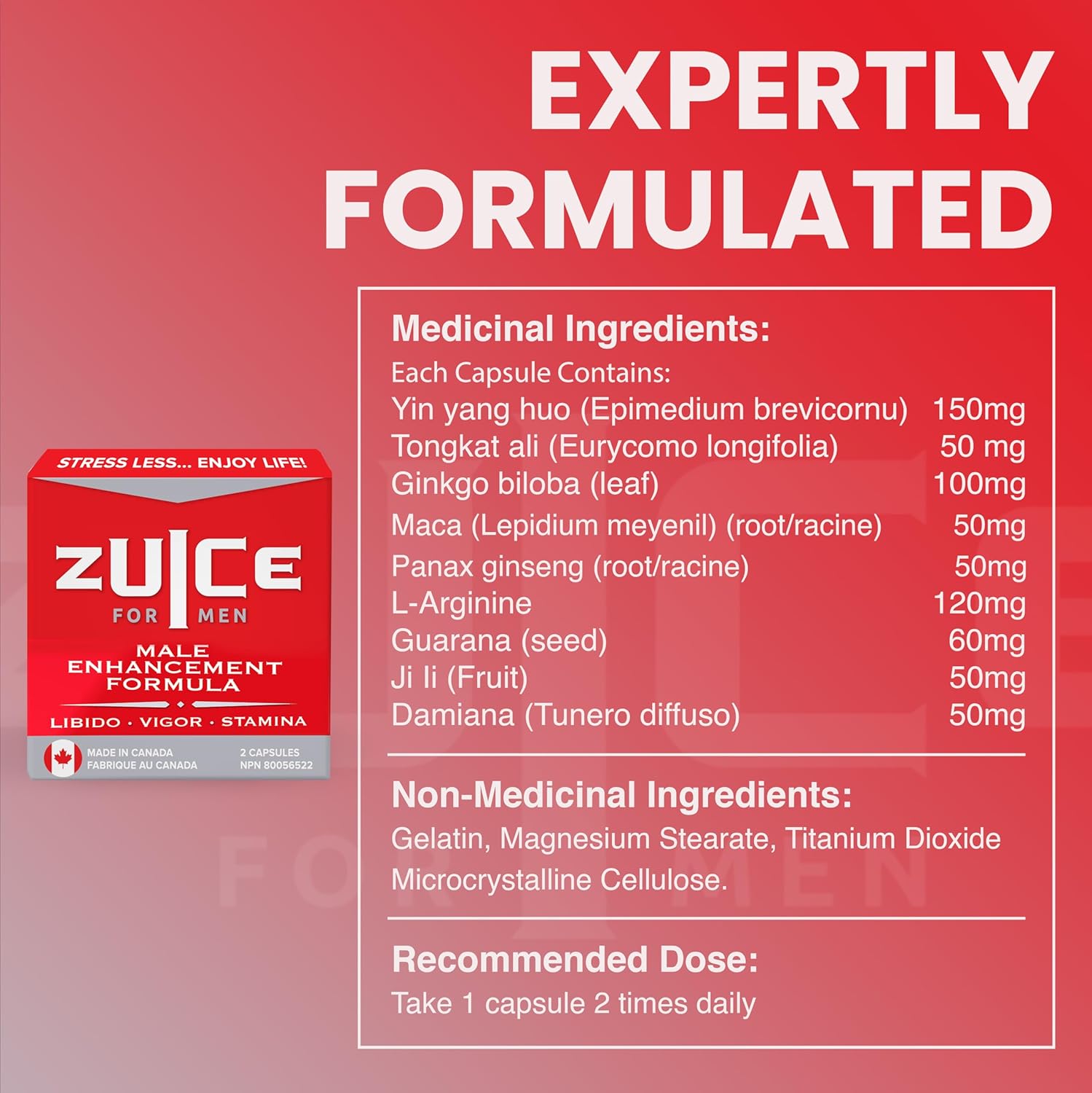 Capsules de Supplément Homme - Zuice