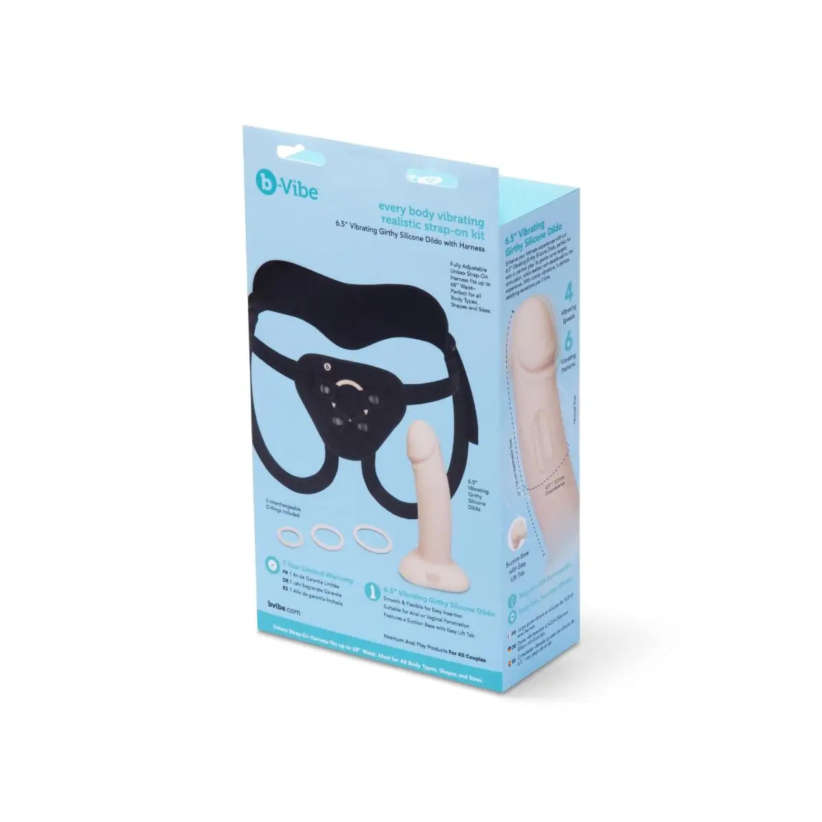 Every Body Kit strap-on –  Dildo vibrant réaliste 6.5" avec harnais – B-Vibe