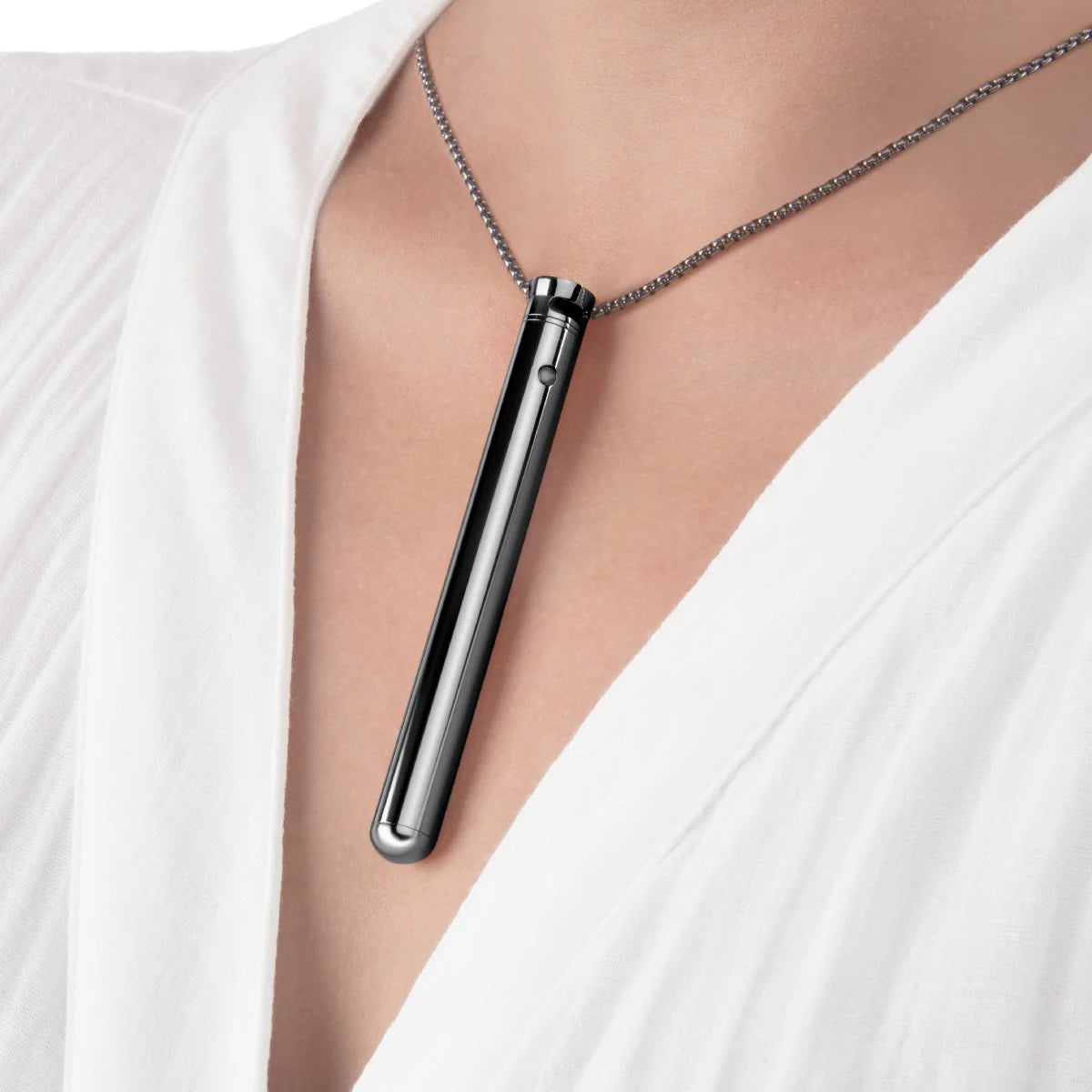 Stimulateur clitoridien en collier noir - Le Wand