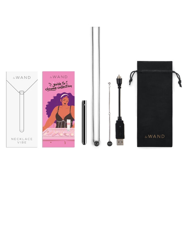 Stimulateur clitoridien en collier noir - Le Wand