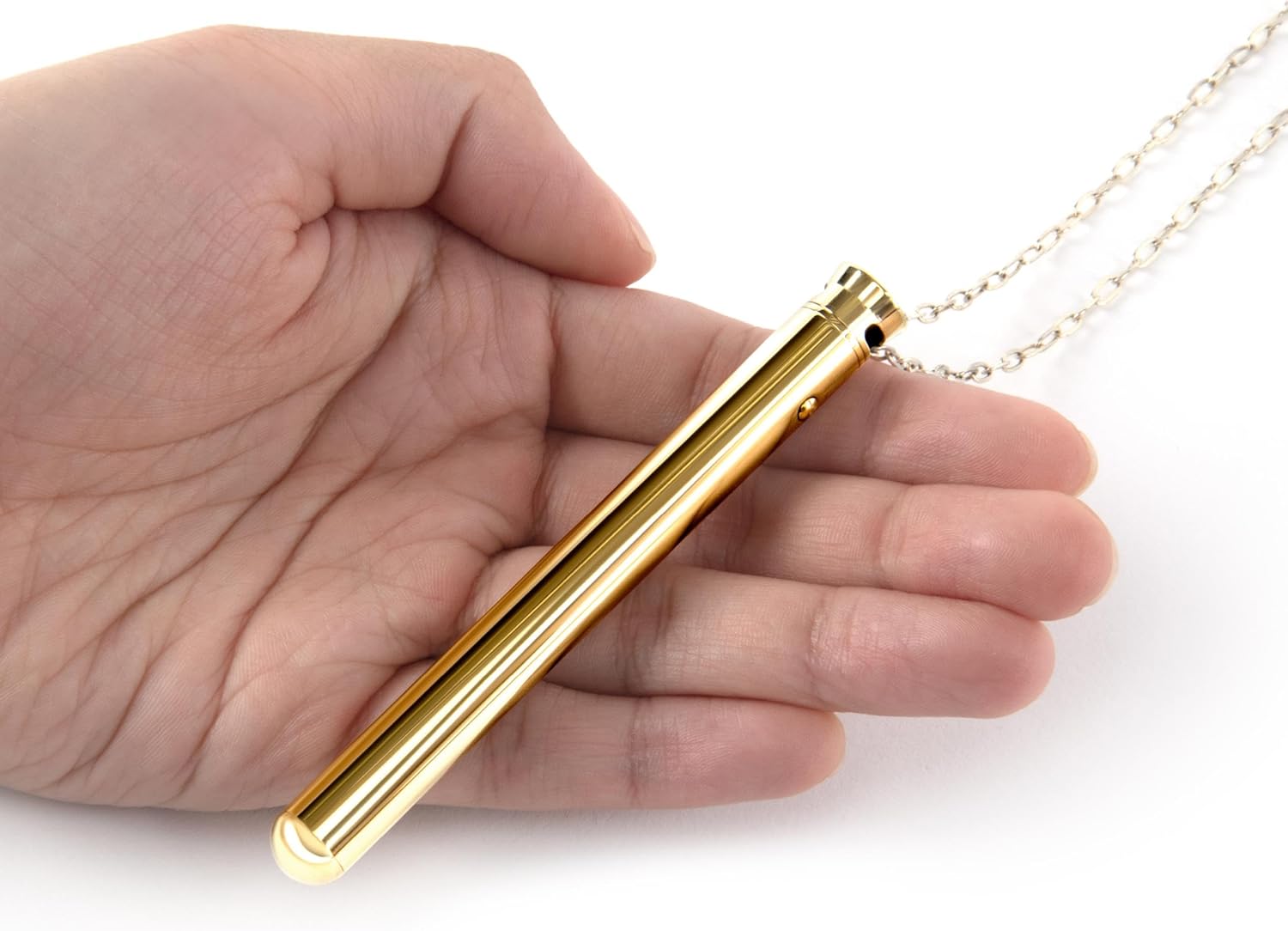 Stimulateur clitoridien en collier or - Le Wand