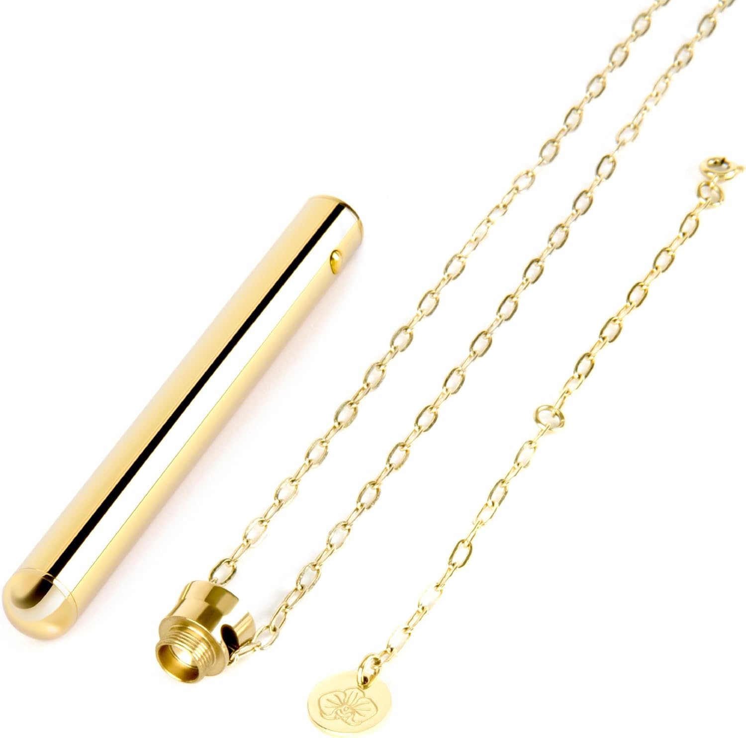 Stimulateur clitoridien en collier or - Le Wand