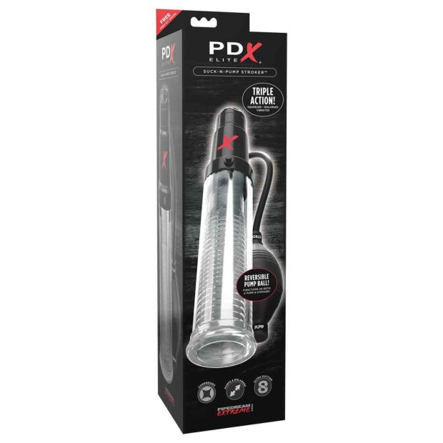 Pompe à pénis Suck-N-Pump Stroker - PDX Elite