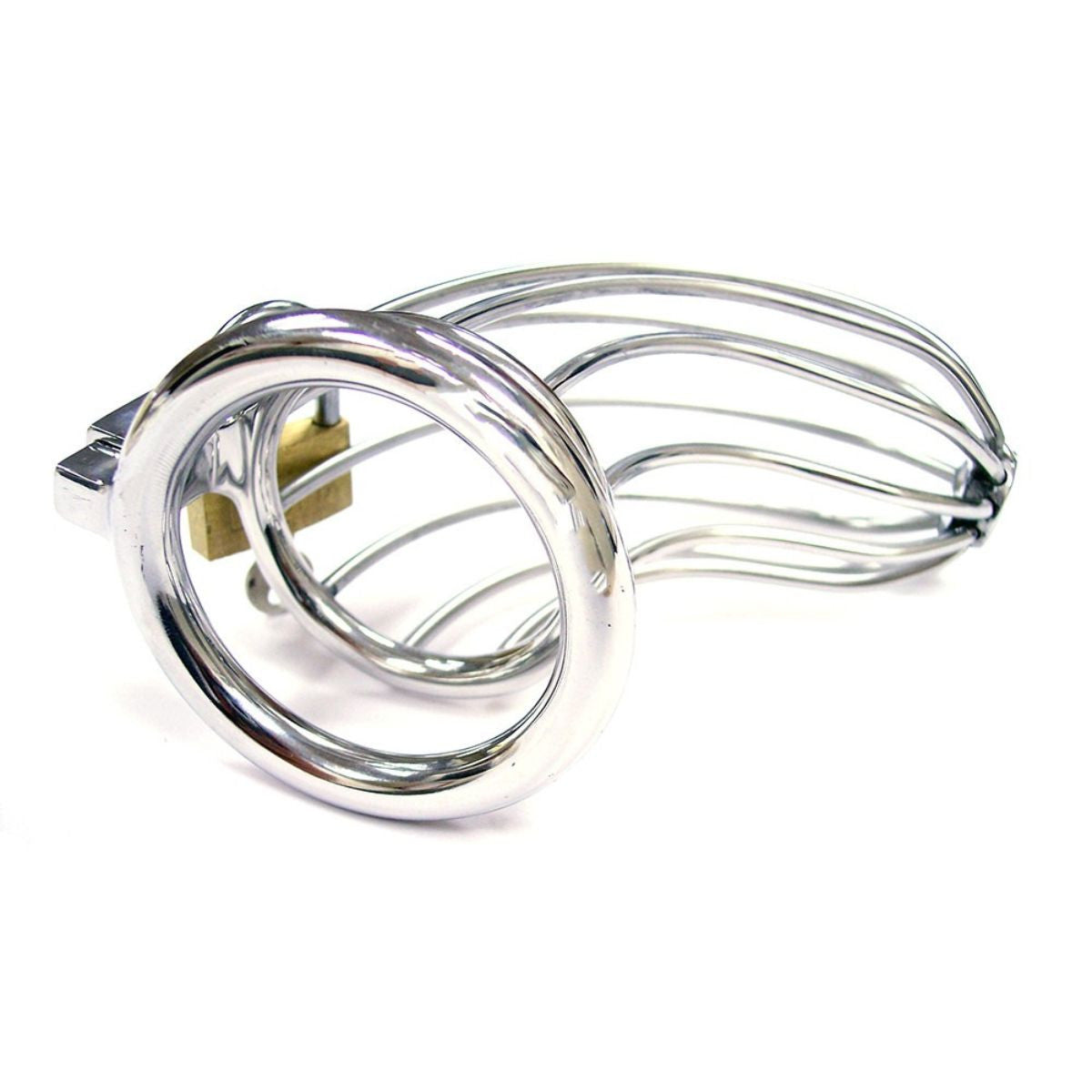 Chastity cage with padlock - Red