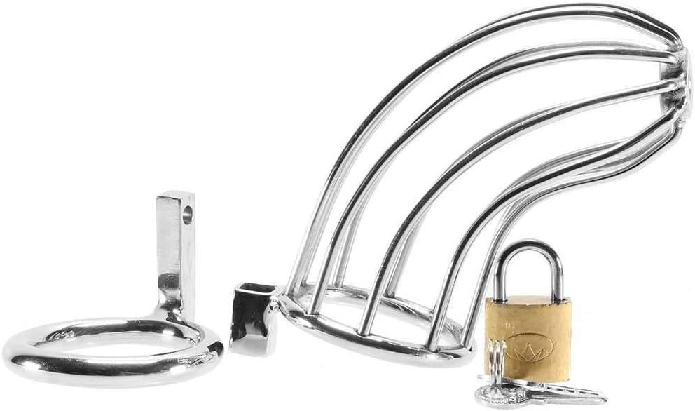 Chastity cage with padlock - Red